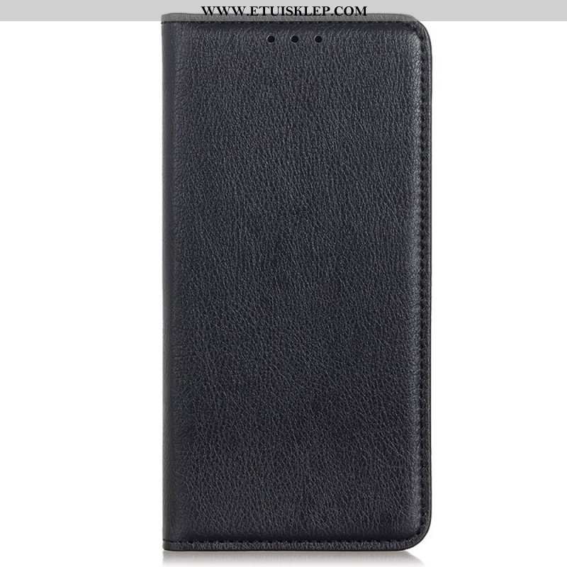 Etui Na Telefon do Samsung Galaxy S22 Ultra 5G Etui Folio Elegancka Dwoina Skóry Liczi